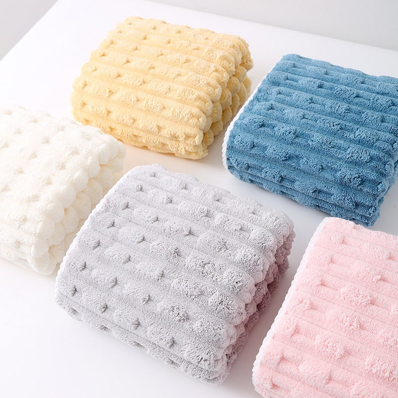 Thickened And Oversized Towel For Face Wash Coral Velvet