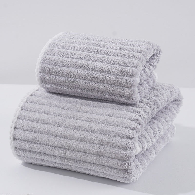Thickened And Oversized Towel For Face Wash Coral Velvet