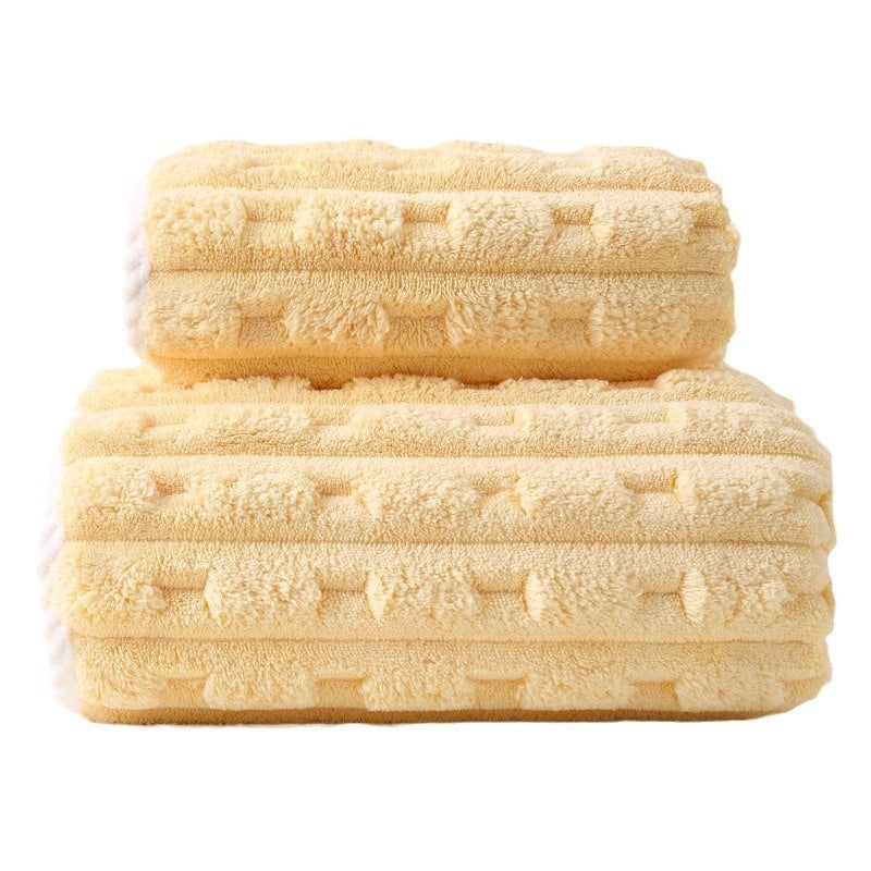 Thickened And Oversized Towel For Face Wash Coral Velvet