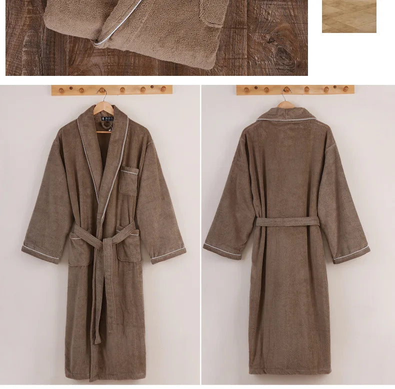 Robelle Everyday Cotton Robe – V-Neck, Long Sleeve