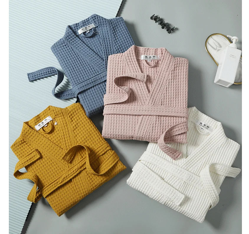 The Airweight Marshmellow Waffle Robe – A Crisp, Cool Summer Essential