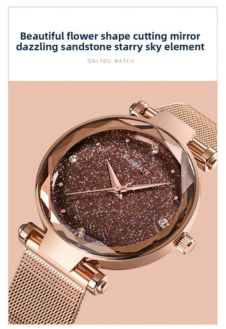 Robelle All-Star Luxe Collection | Women's Stainless Steel Quartz Watch with Gift Box