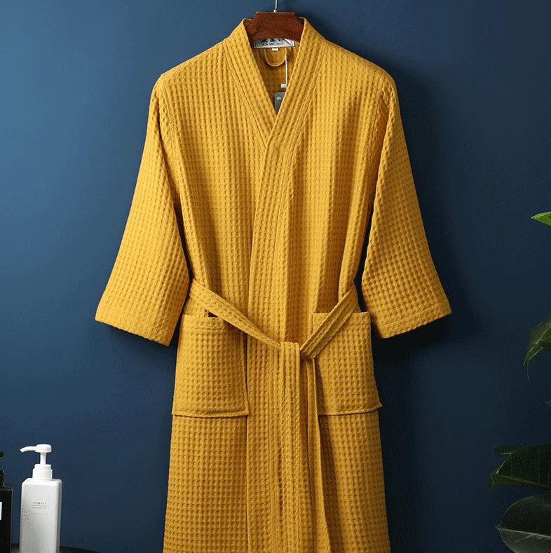 The Airweight Marshmellow Waffle Robe – A Crisp, Cool Summer Essential