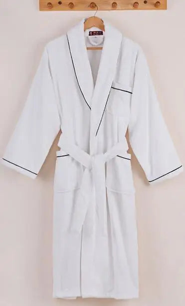 Robelle Everyday Cotton Robe – V-Neck, Long Sleeve