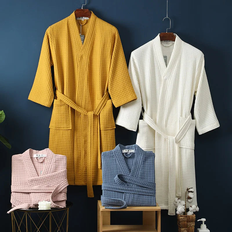 The Airweight Cloud Waffle Robe – A Crisp, Cool Summer Essential
