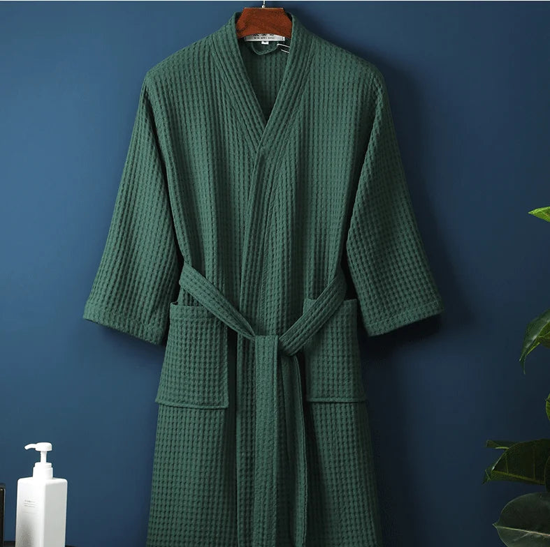 The Airweight Cloud Waffle Robe – A Crisp, Cool Summer Essential