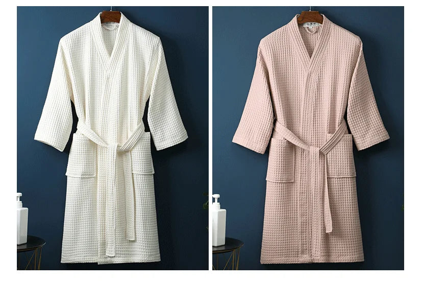 The Airweight Cloud Waffle Robe – A Crisp, Cool Summer Essential