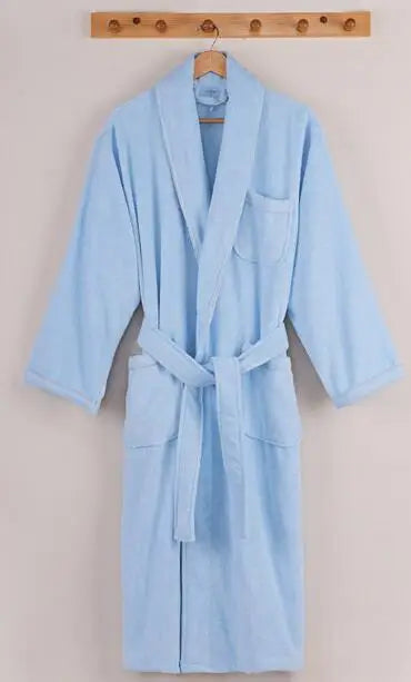 Robelle Everyday Cotton Robe – V-Neck, Long Sleeve