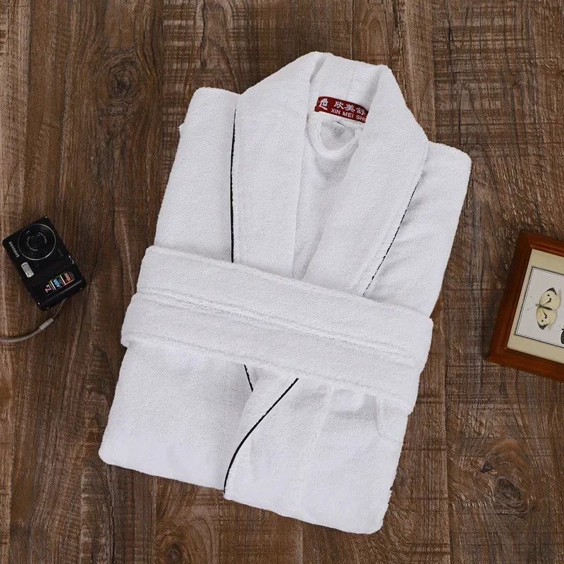 Robelle Everyday Cotton Robe – V-Neck, Long Sleeve