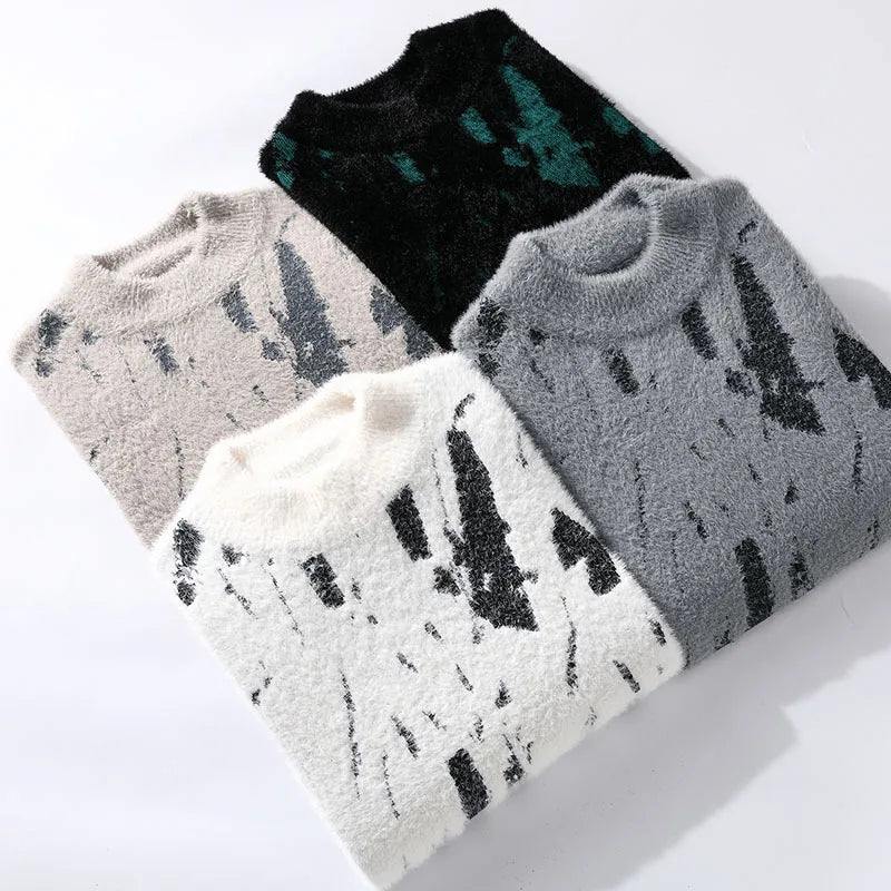 Robelle Autumn Winter Knitted Sweater | Streetwear Style (Zebra)
