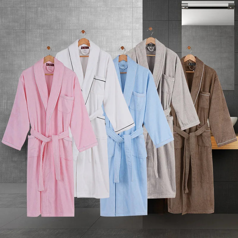 Robelle Everyday Cotton Robe – V-Neck, Long Sleeve