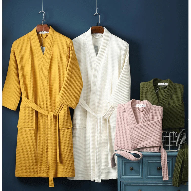 The Airweight Cloud Waffle Robe – A Crisp, Cool Summer Essential