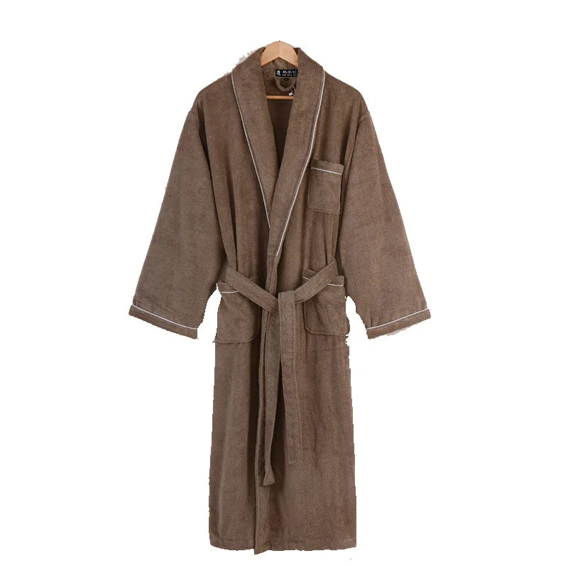 Robelle Everyday Cotton Robe – V-Neck, Long Sleeve