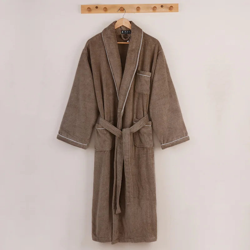 Robelle Everyday Cotton Robe – V-Neck, Long Sleeve