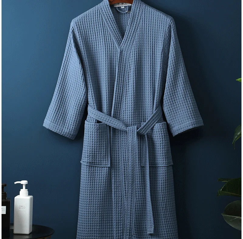 The Airweight Marshmellow Waffle Robe – A Crisp, Cool Summer Essential