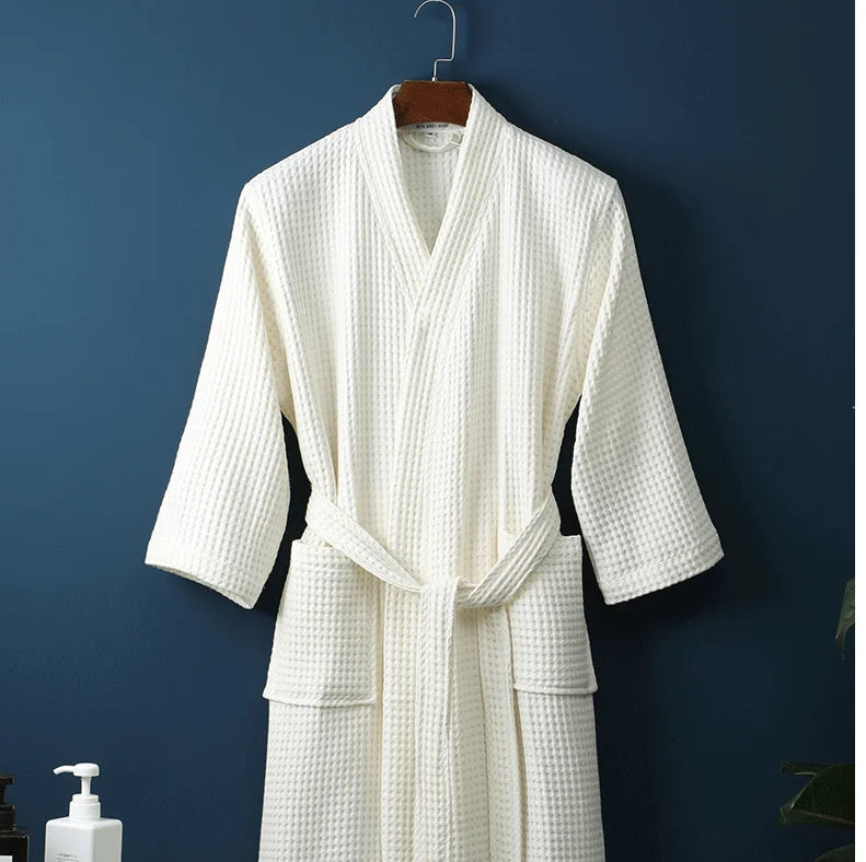The Airweight Cloud Waffle Robe – A Crisp, Cool Summer Essential