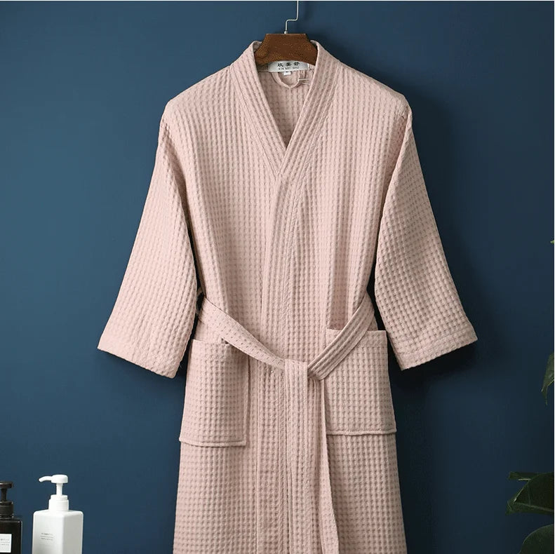 The Airweight Cloud Waffle Robe – A Crisp, Cool Summer Essential