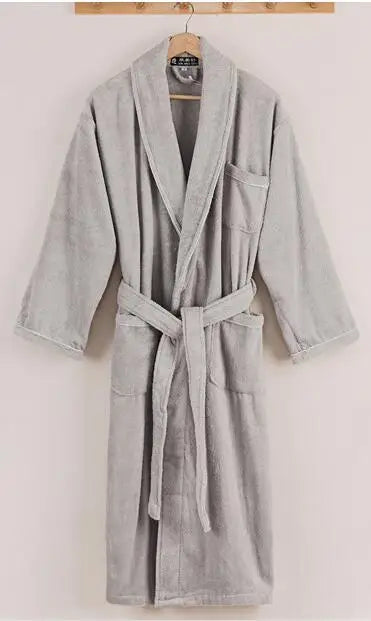 Robelle Everyday Cotton Robe – V-Neck, Long Sleeve