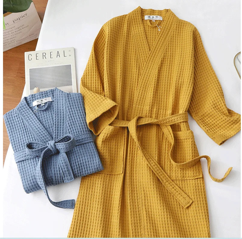 The Airweight Cloud Waffle Robe – A Crisp, Cool Summer Essential