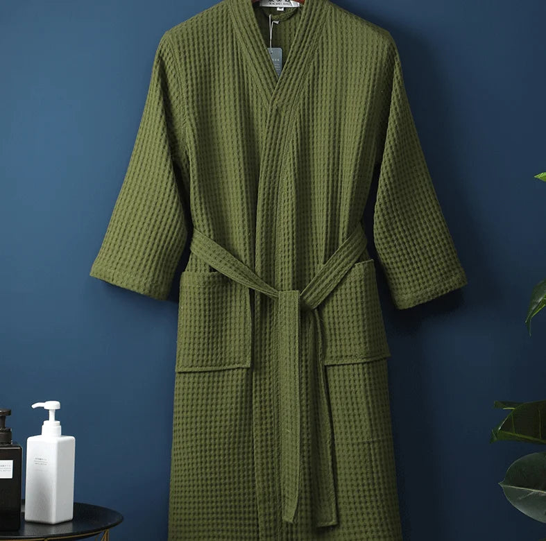 The Airweight Cloud Waffle Robe – A Crisp, Cool Summer Essential