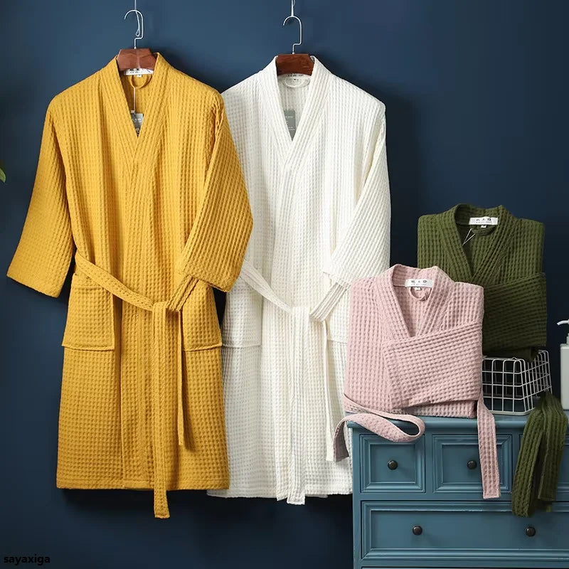 The Airweight Cloud Waffle Robe – A Crisp, Cool Summer Essential