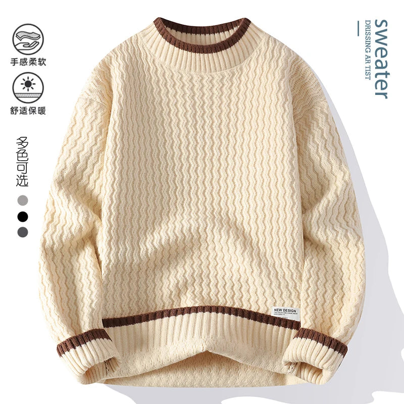 Robelle Men's Wool Blend Sweaters (Cream)