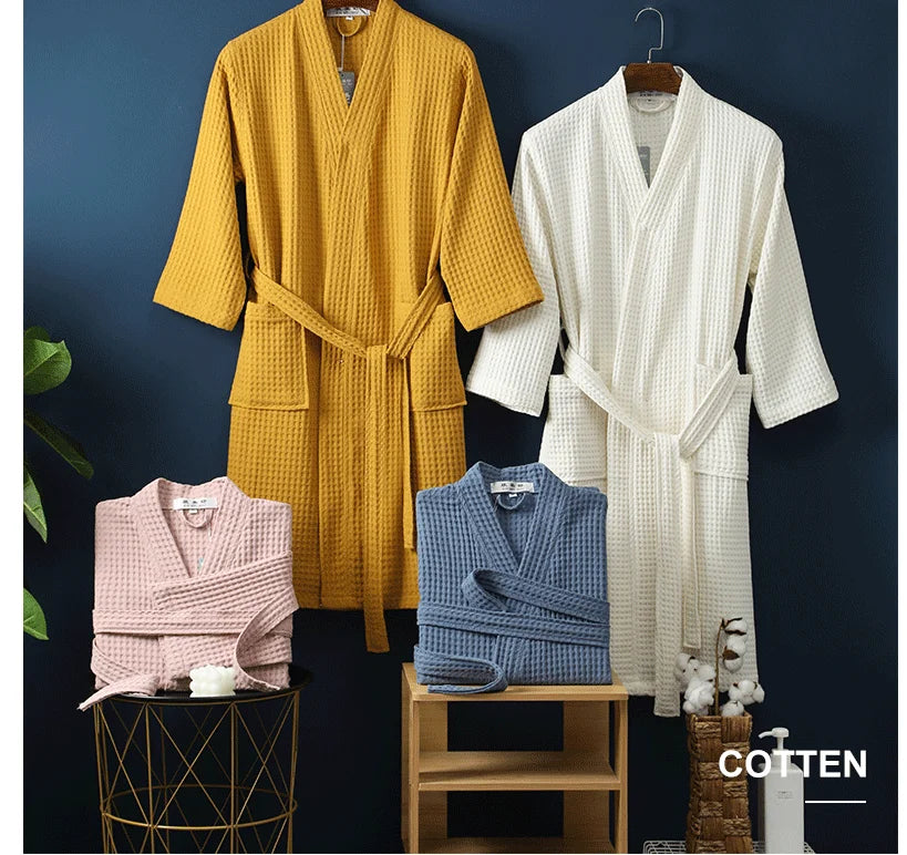 The Airweight Marshmellow Waffle Robe – A Crisp, Cool Summer Essential