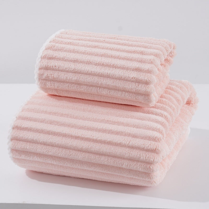 Thickened And Oversized Towel For Face Wash Coral Velvet