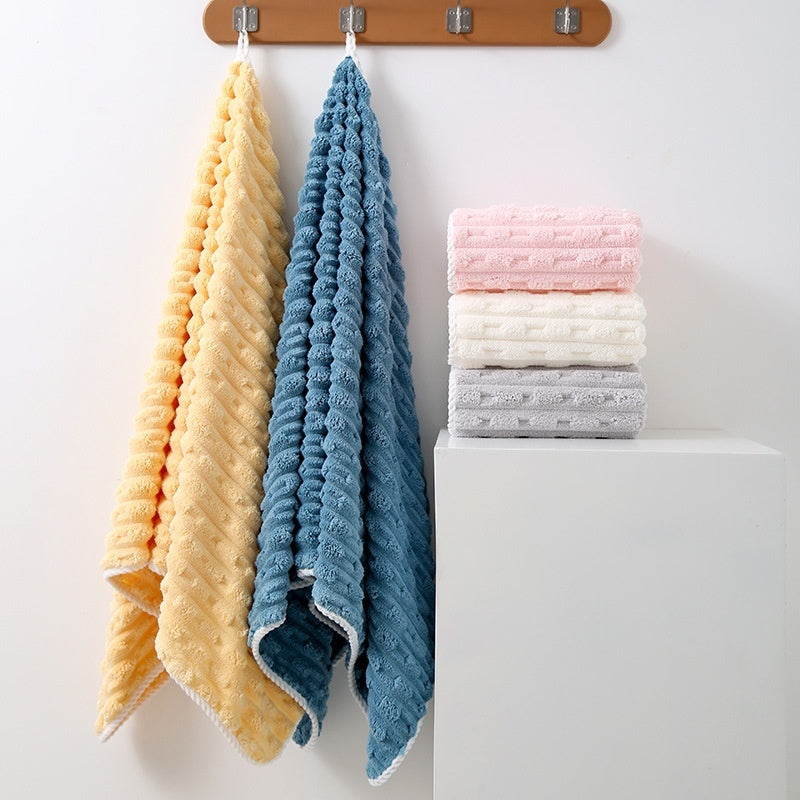 Thickened And Oversized Towel For Face Wash Coral Velvet